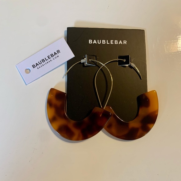 BaubleBar Tortoise Earrings- New - Picture 2 of 5